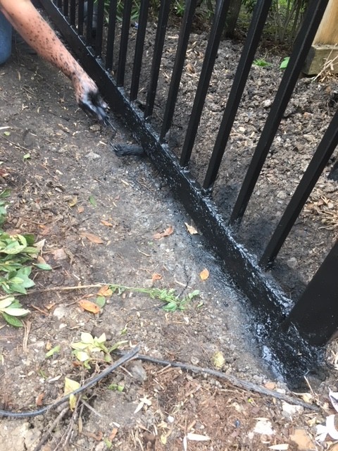 Wrought Iron Fence RePaint
