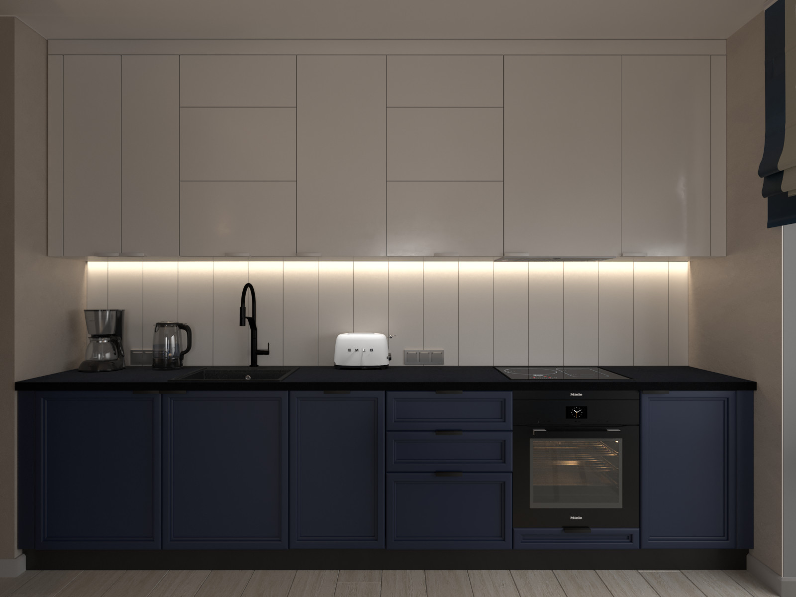 Квартира для холостяка (визуализации и коллажи)