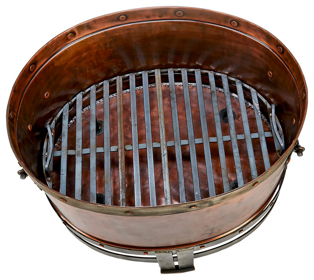 Handcrafted Copperstone Outdoor Fire, Copper Fire Pit Bowl Only