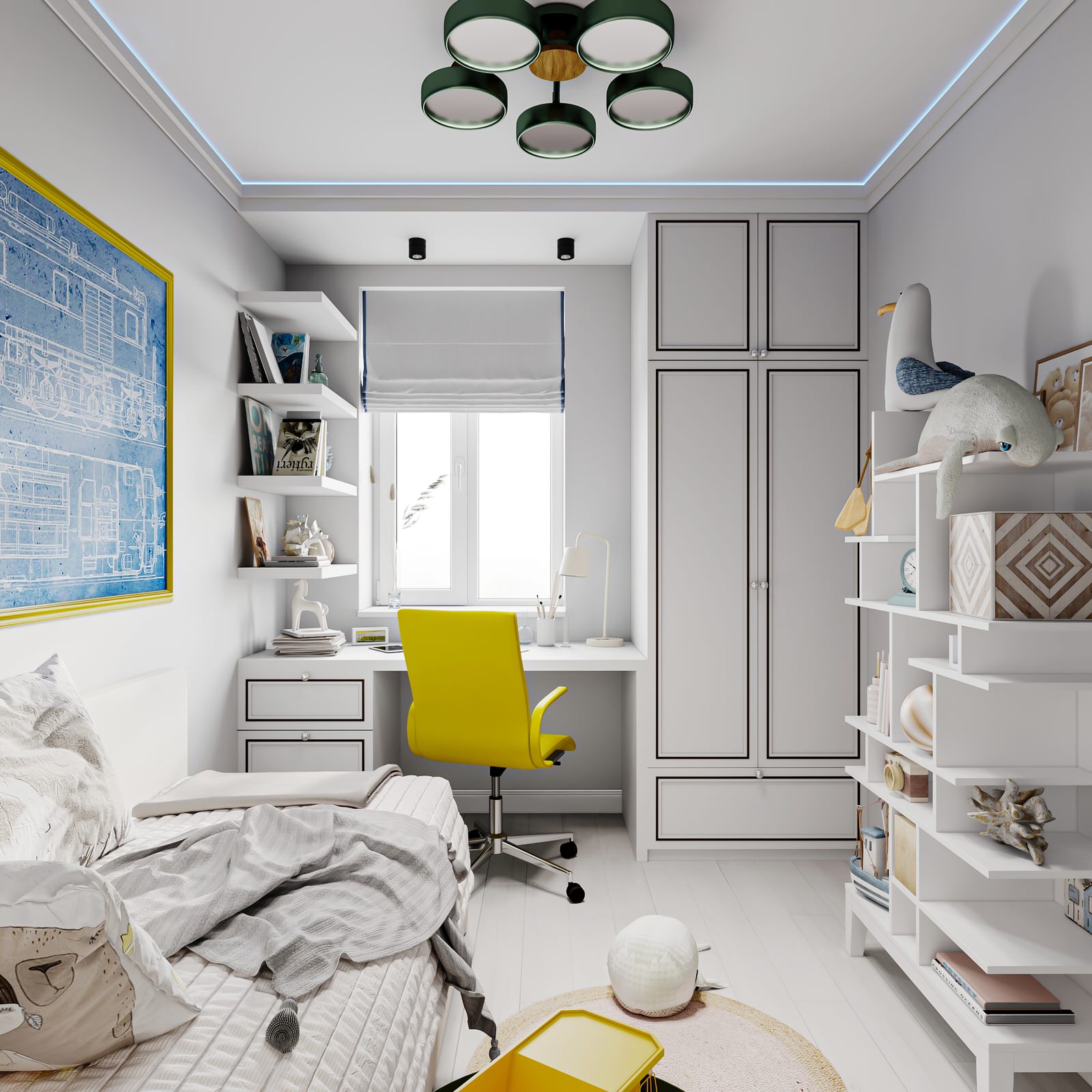 Дизайн интерьера 4-х комнатной квартиры