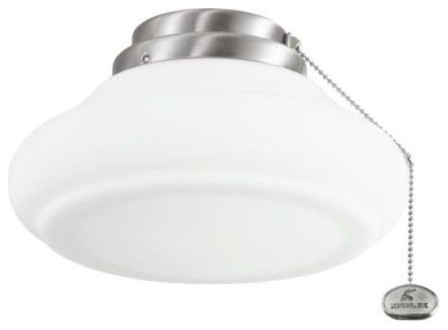 Kichler Lighting - 380116BSS - School House - Two Light Ceiling Fan Kit
