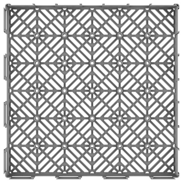 6Pack Polypropylene Interlocking Patio Tiles WeatherResistant Outdoor