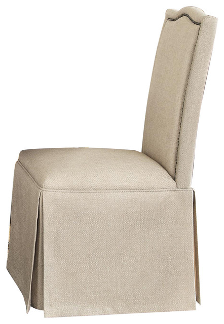 Coaster Parkins Parson Chair With Skirt Set Of 2 Coaster Parkins Parson Chair With Skirt Set Of 2