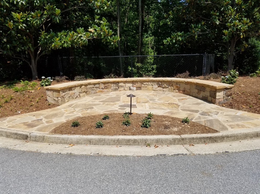 Stone seating area