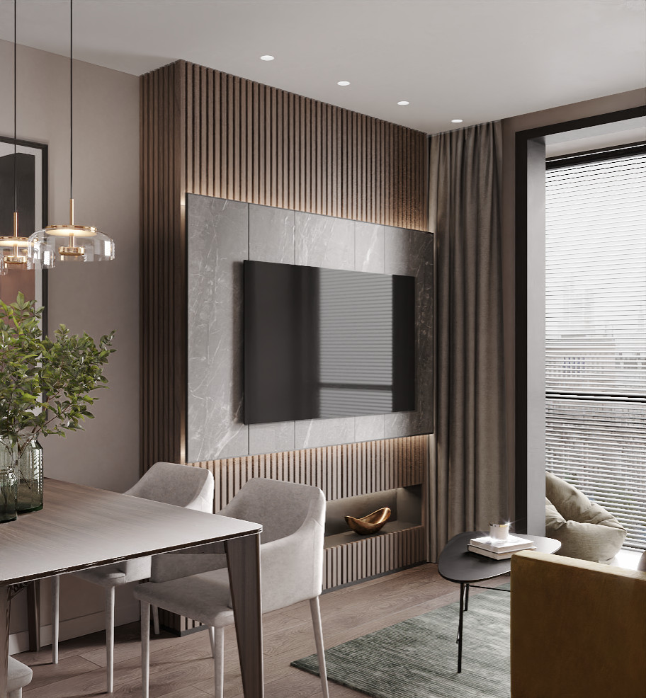 Дизайн-проект квартиры для молодой семьи в г. Москва