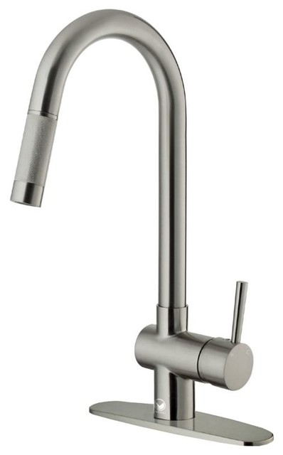 Vigo Vg02008k1 Gramercy Pull Out Spray Kitchen Faucet Contemporary Vigo Vg02008k1 Gramercy Pull Out Spray Kitchen Faucet Contemporary Faucets By Buildcom