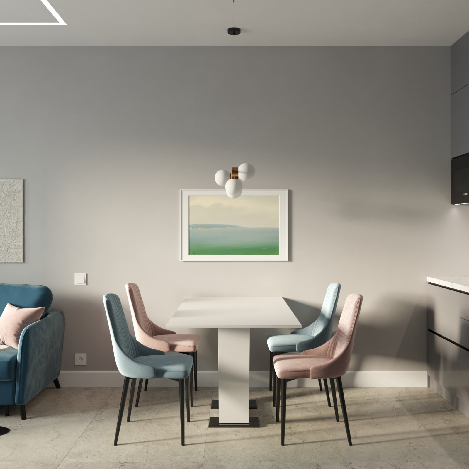 Квартира в стиле  "Фьюжн"  2024 г.