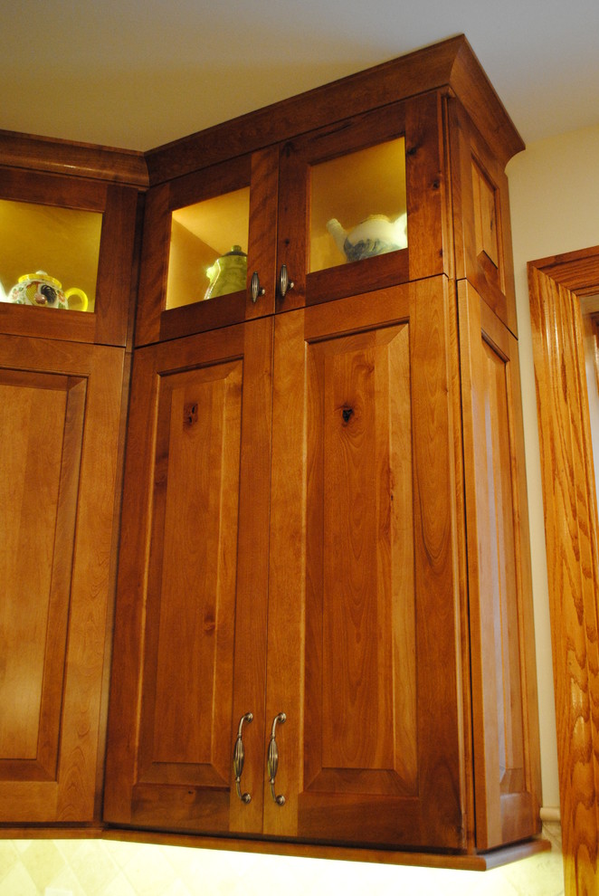 Example of a mountain style kitchen design in Philadelphia