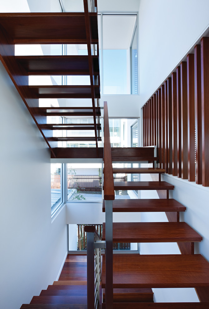 Contemporary staircase in Brisbane.