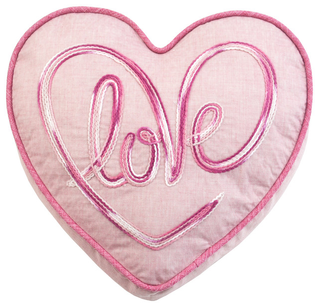 Love Heart Pillow Contemporary Decorative Pillows by Lea