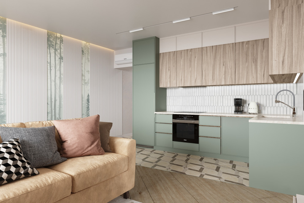 Квартира в современном стиле со скандинавскими мотивами 84 кв. м