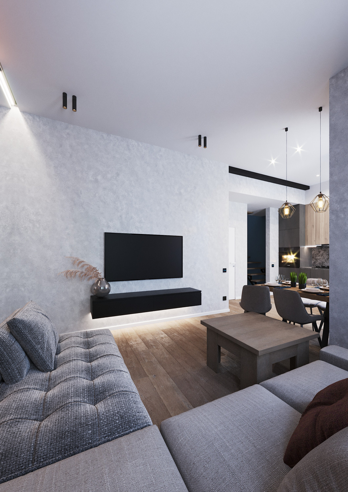 Дизайн интерьера таунхауса в Ростове