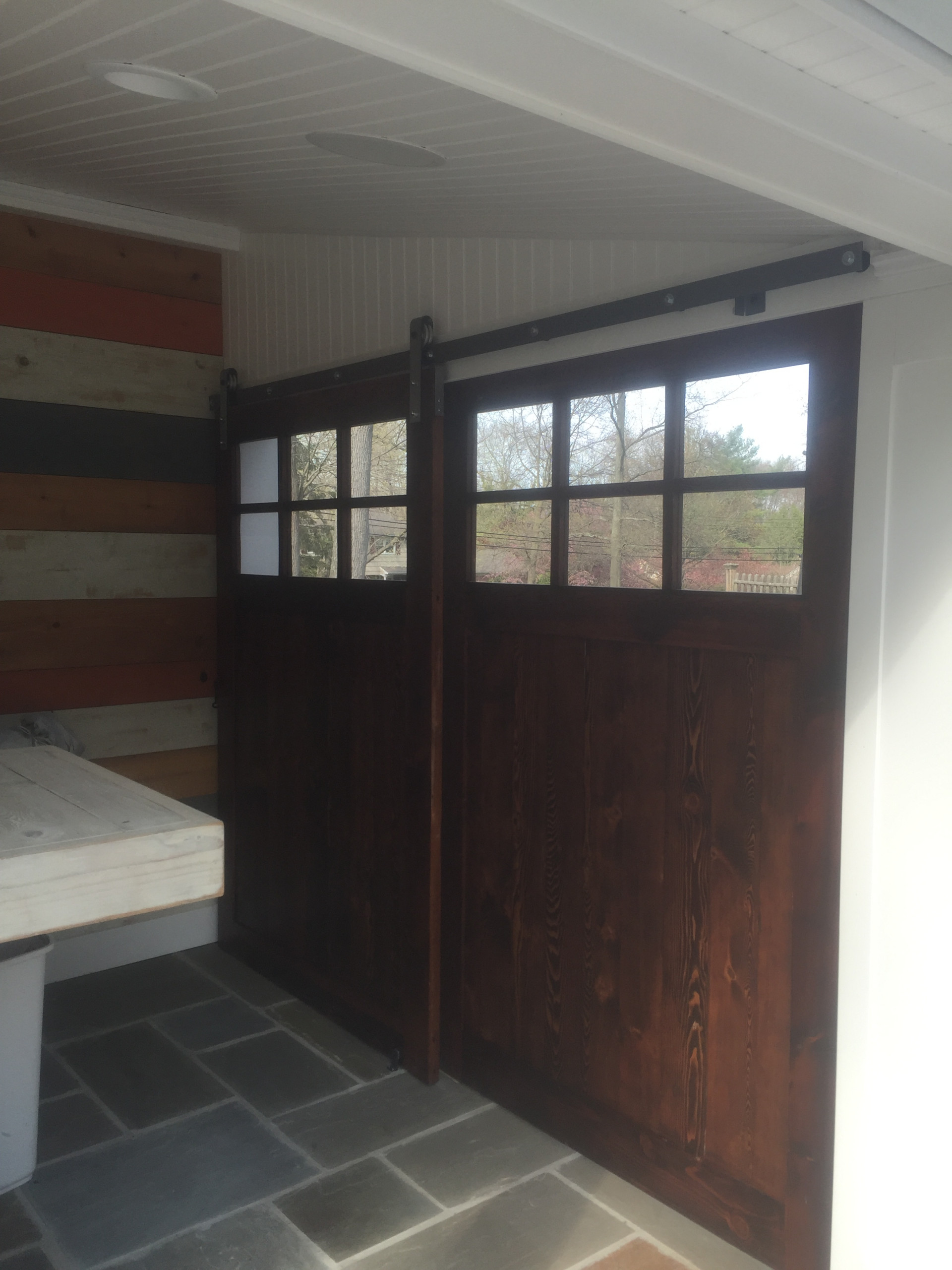 Sliding barn doors