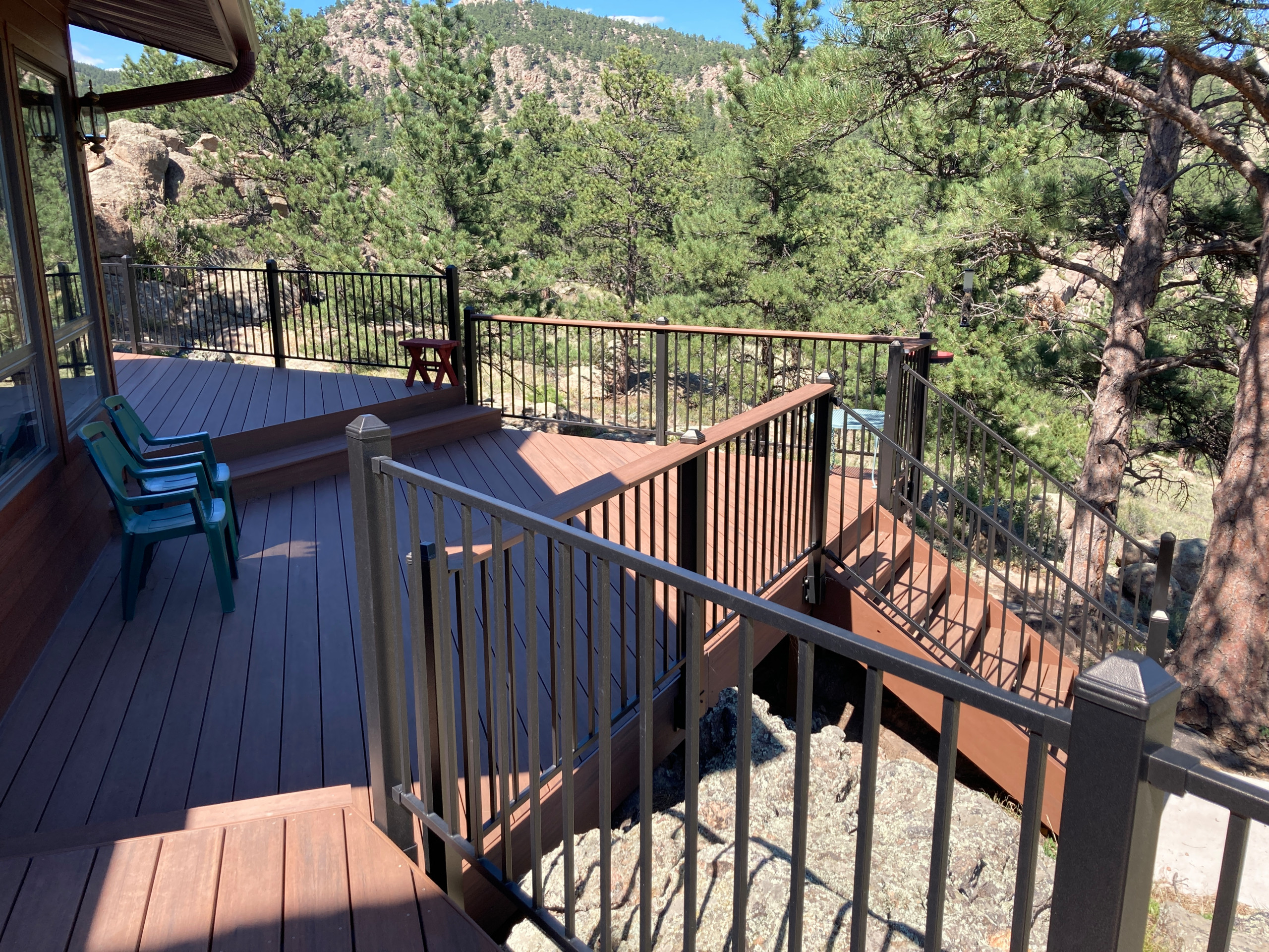 Mountain Castle Fortress with Wrap Around Deck & Barn