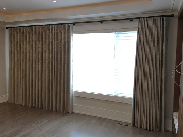 Modern Wave Blackout Drapes And Shades For Master Bedroom