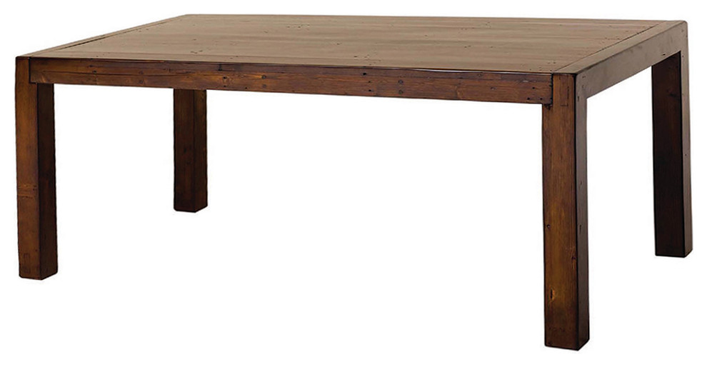 Post & Rail Dining Table 71'',, Jamaican Sunset