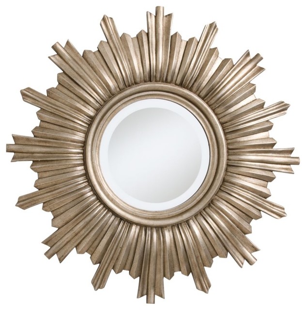 Glamour Starburst Mirror Traditional Mirrors By Ethan Allen Glamour Starburst Mirror