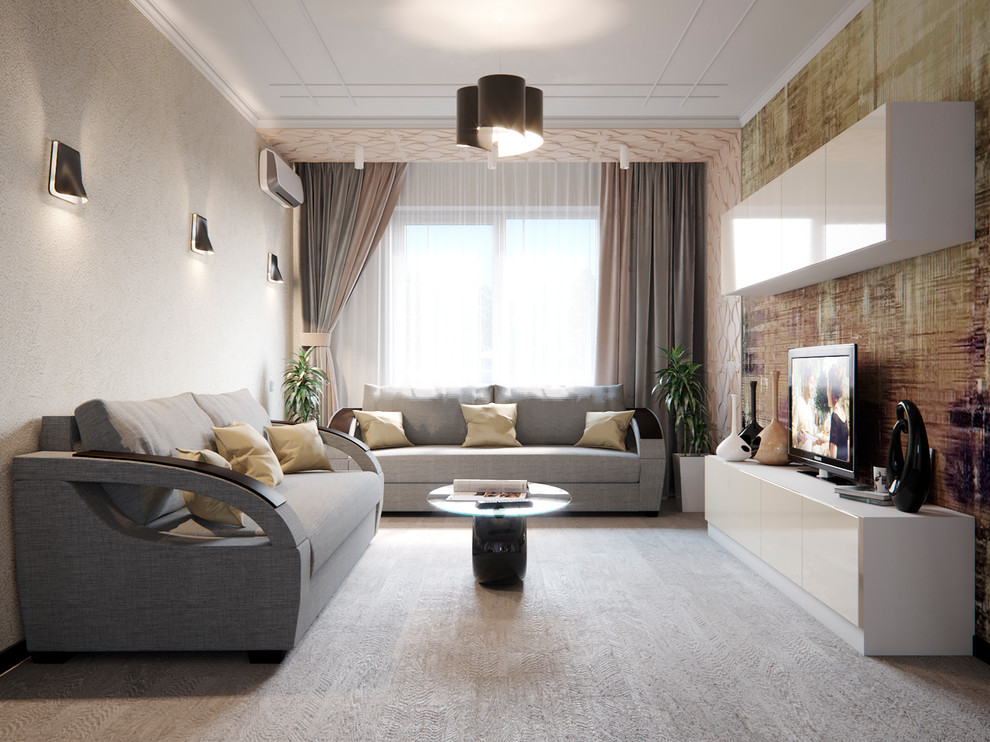 визуализация гостиной для дизайнера Лидии Подоксёновой