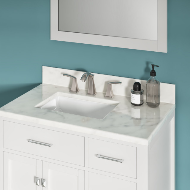 11 X15 X6 5 Porcelain Rectangular, How To Install Undermount Bathroom Vanity Sink