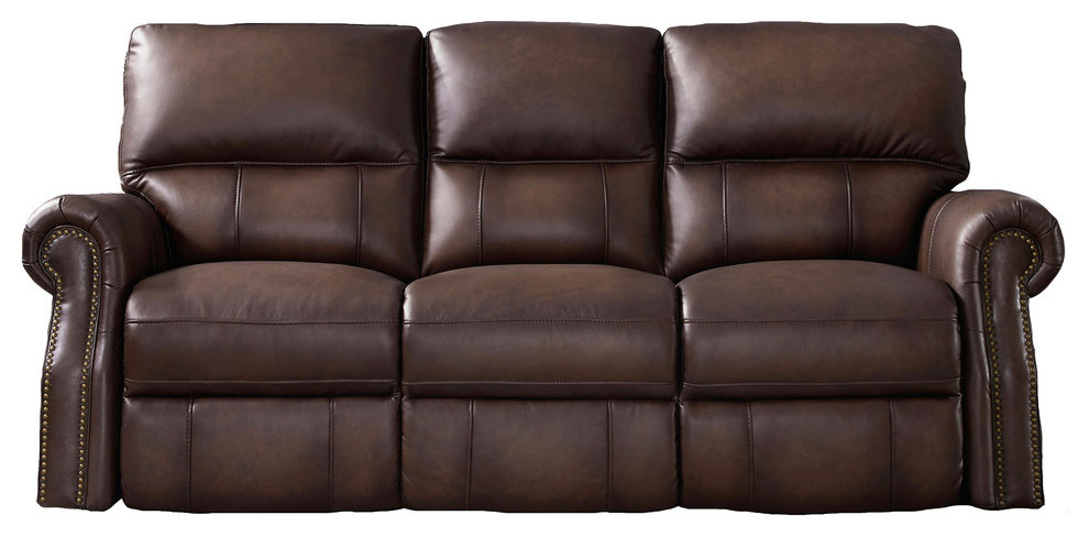 raymond leather power reclining sofa