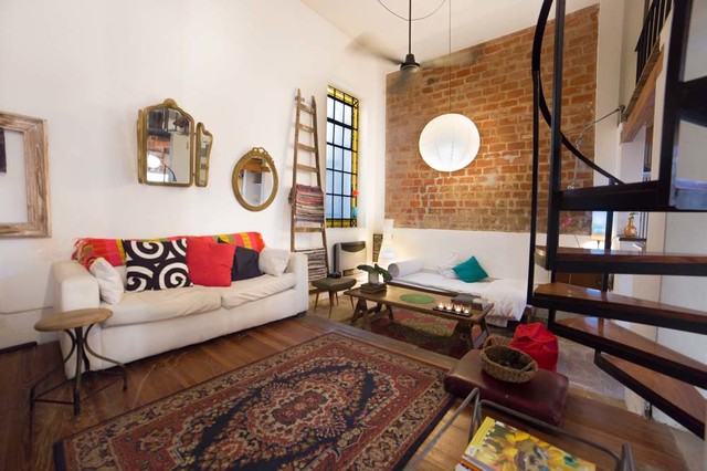 Palermo Loft amerikansk-craftsman-vardagsrum
