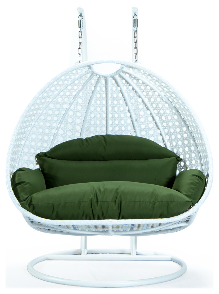 White Egg Swing Chair - 12 Gorgeous White Living Room Chair Favorites