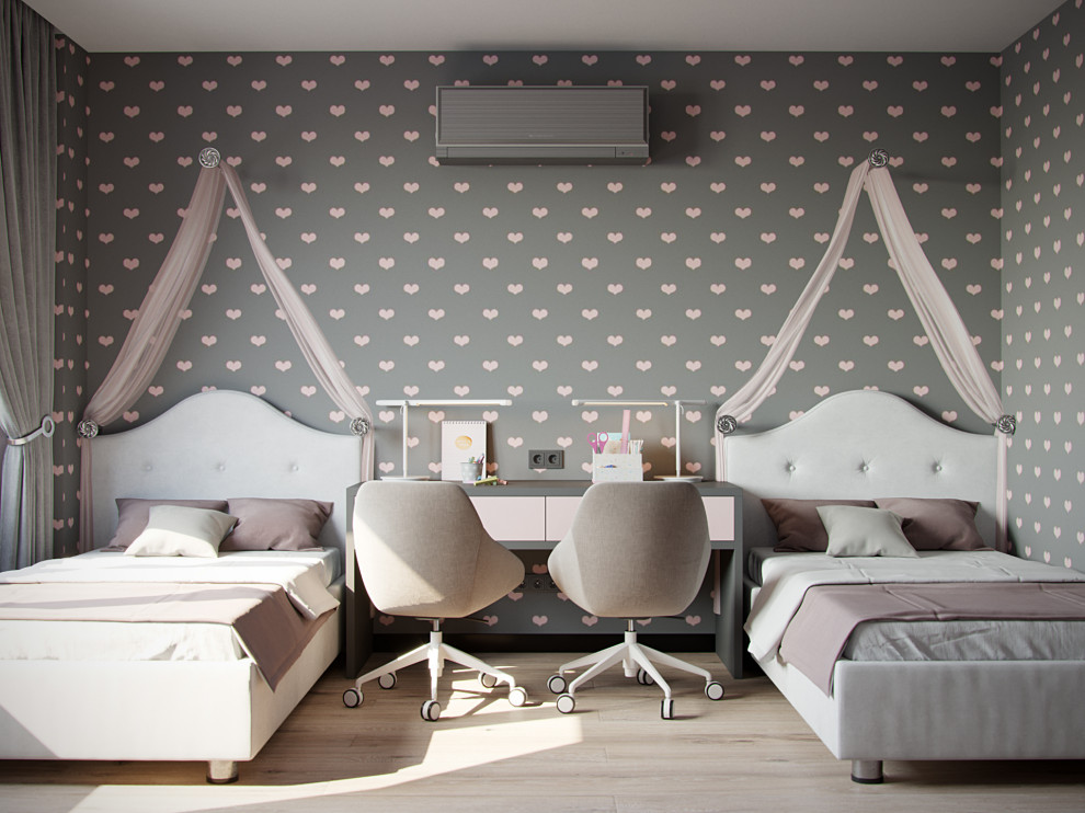 Интерьер детской для двух девочек