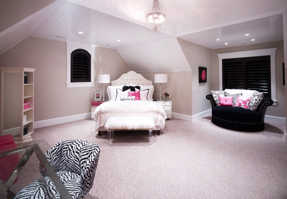 Design ideas for a transitional bedroom in Salt Lake City.