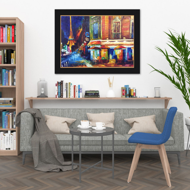Paris Handmade Wall Art Framed Museum Quality Wall Decor Size: 44x56 ...