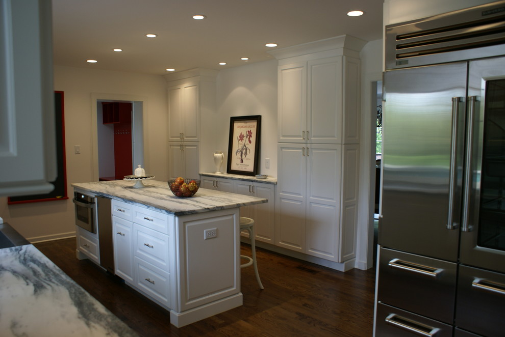 Transitional home design photo in Chicago