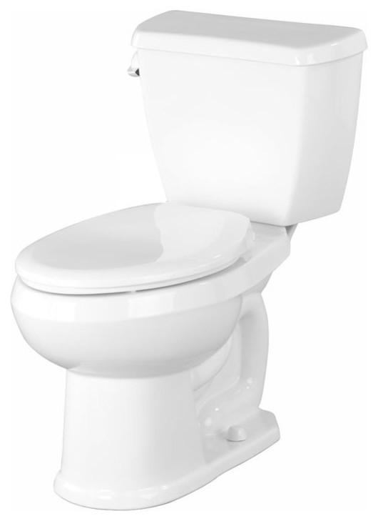 Gerber Av21802 Avalanche Vitreous China 2Piece Round Front Toilet