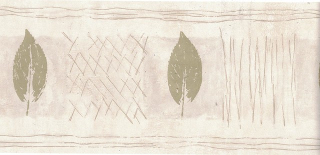 Wallpaper Border Leaves Wallpaper Border B49919 Prepasted Contemporary Wallpaper By Designers Wallpaper Houzz