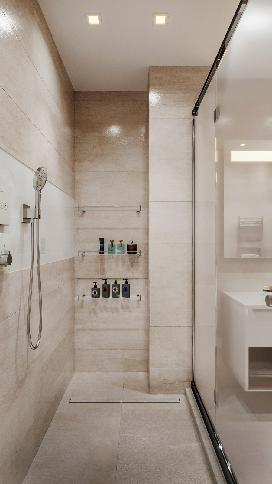 Душевая при мастер ванной