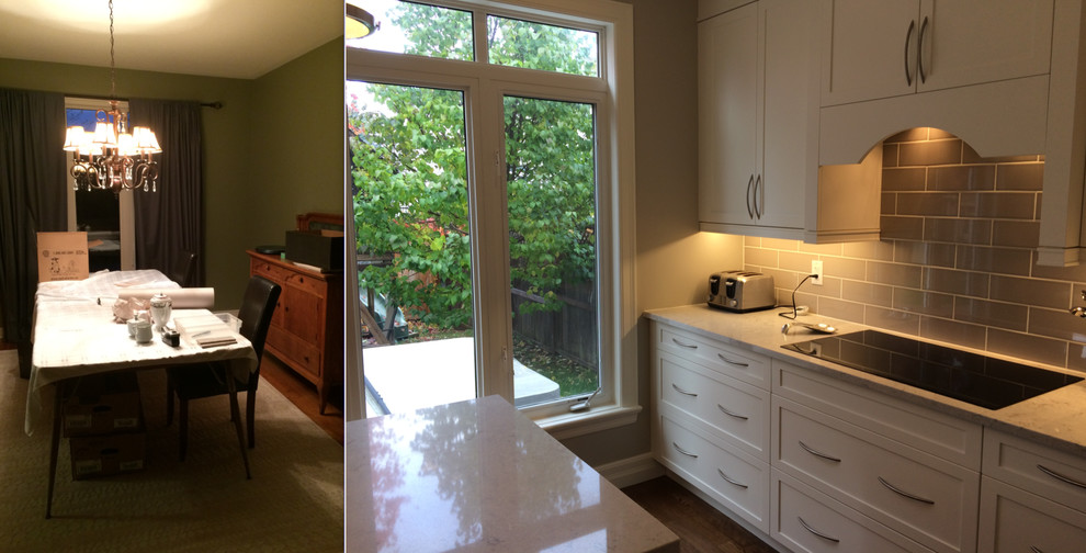 Transitional kitchen photo in Toronto