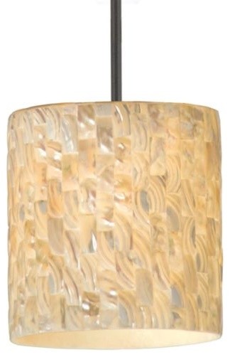 Sustainable Shell Naturals Stem Pendant by Varaluz - Contemporary ...