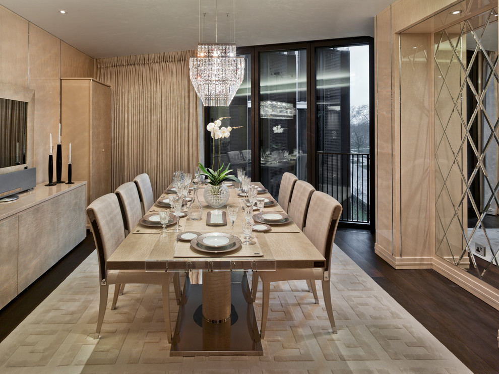 Inspiration for an expansive contemporary dining room in Moscow.