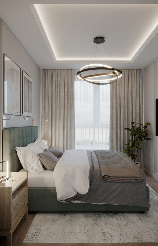 Дизайн проект квартиры в стиле легкая классика ЖК Сердце столицы