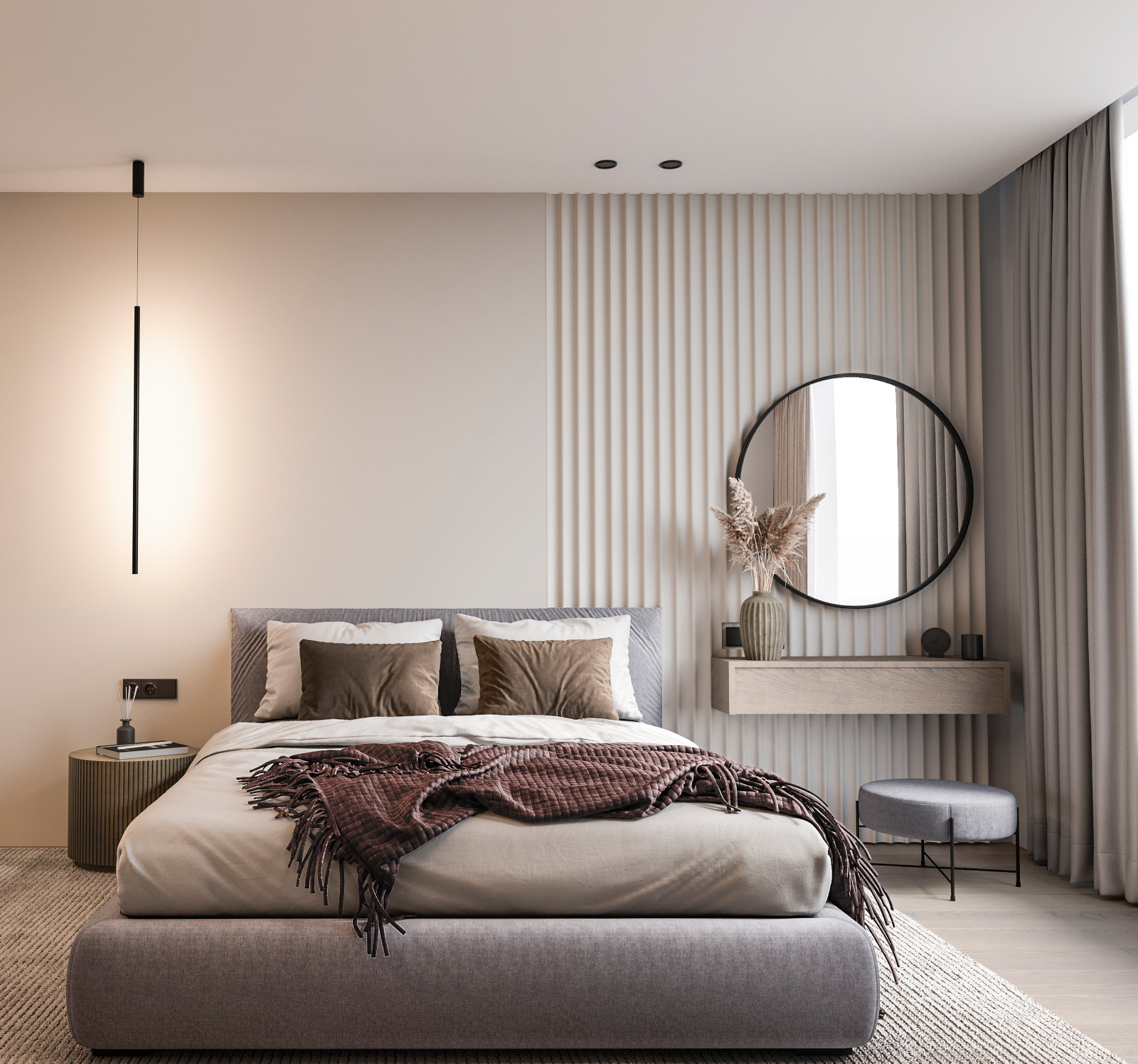 3 d визуализация спальни