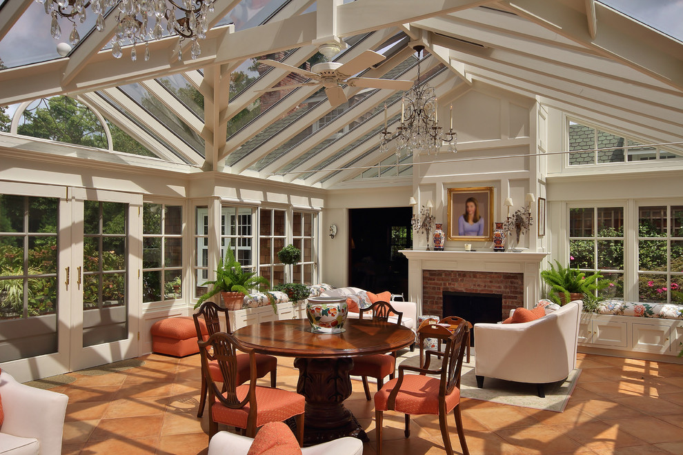 Inspiration for a traditional sunroom in Other.