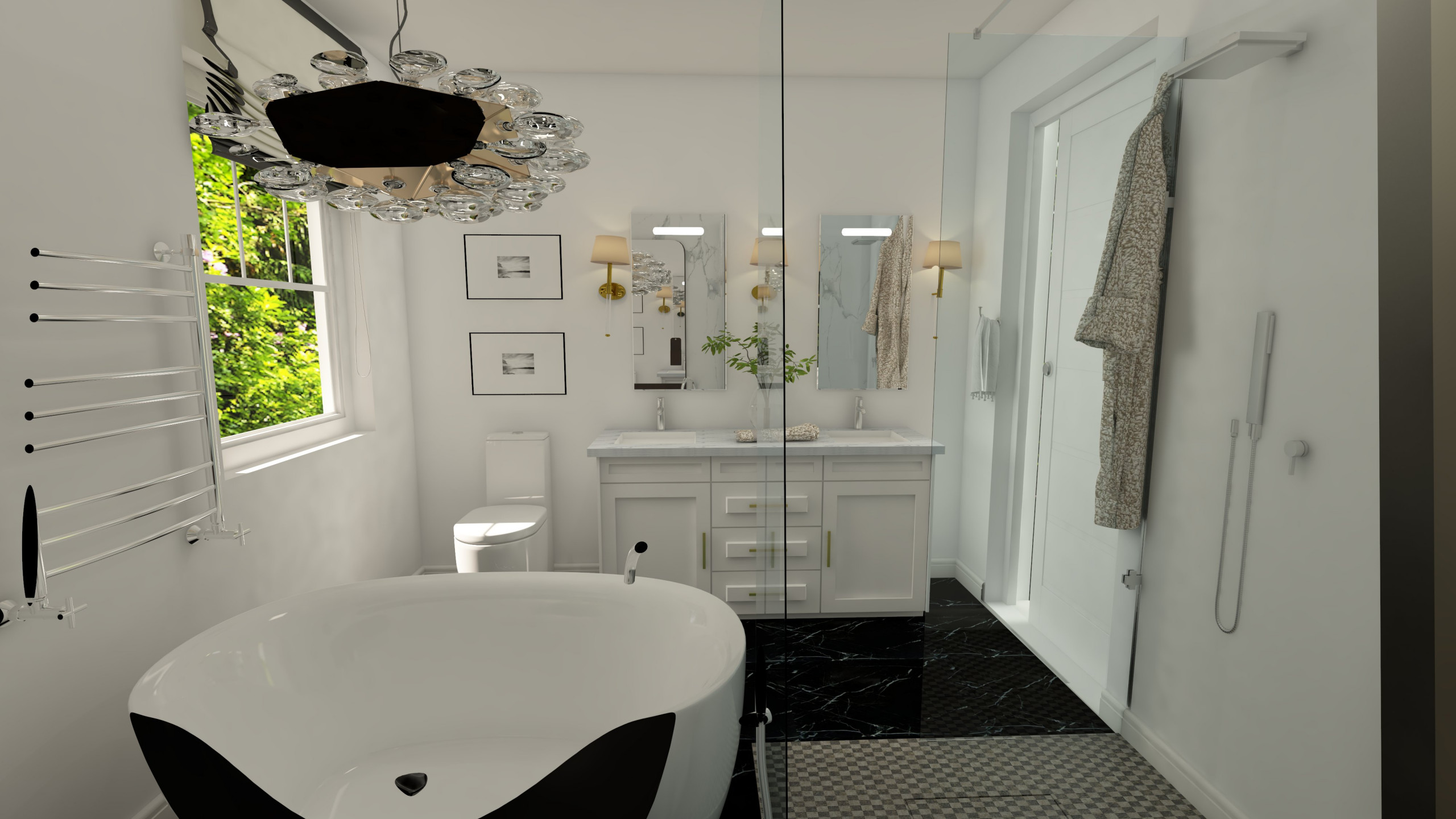 Digital Image and Design for Bathroom Remodel