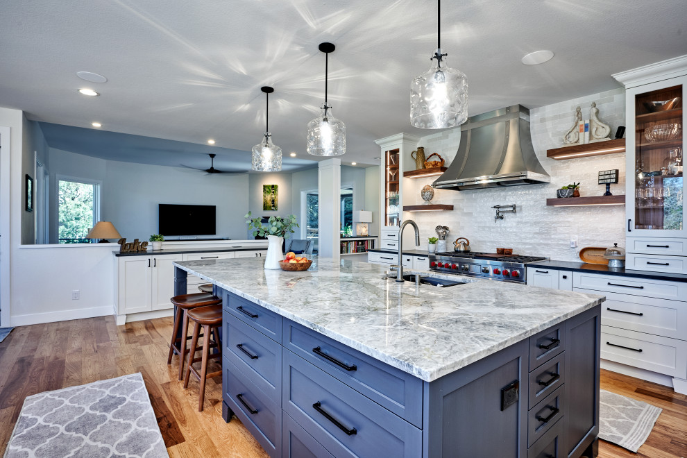 Kitchen - transitional kitchen idea in Denver
