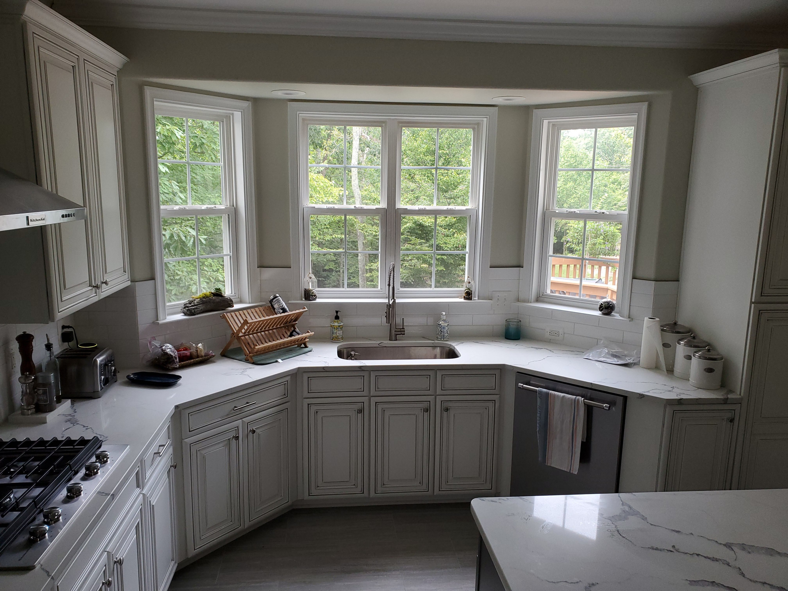 Linen Glazed Kitchen Remodel
