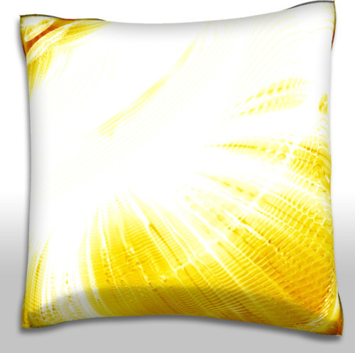 Heat Explosion Background Pillow. Polyester Velour Throw Pillow