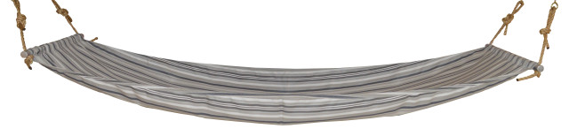 Hammock With Mounting Hardware, Gray Stripe, Full