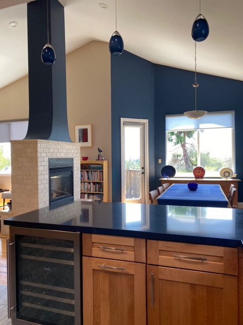 Oakland Hills Blue Kitchen