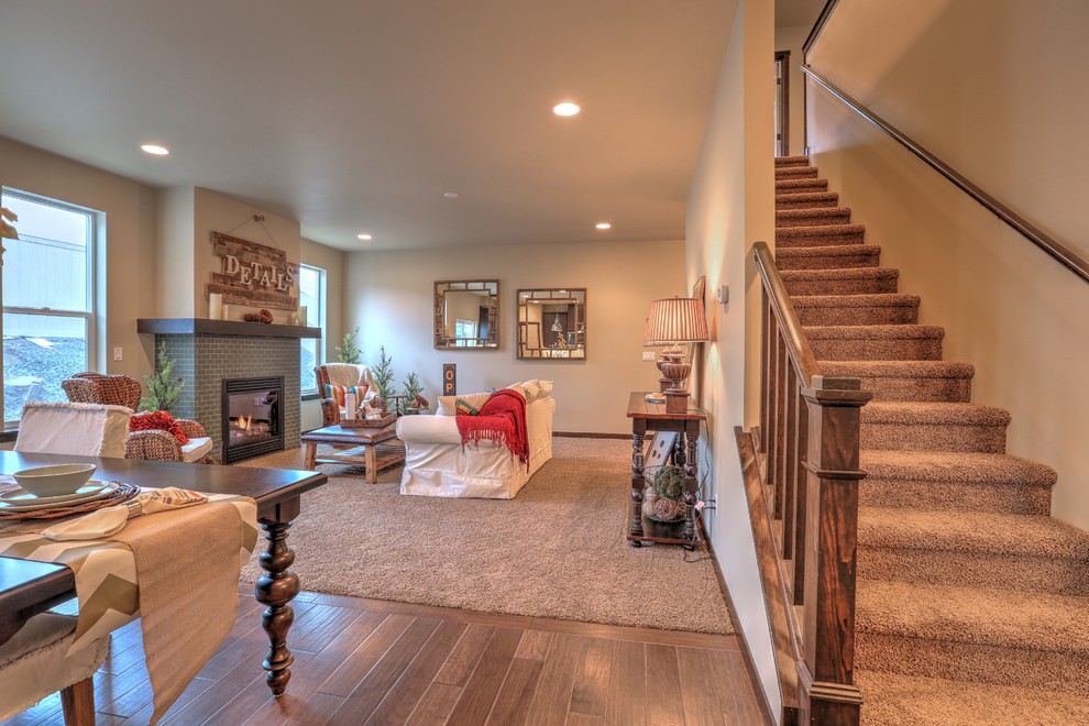 Inspiration for a rustic home design remodel in Seattle