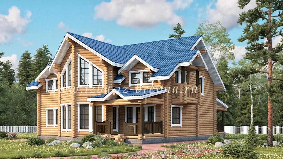 Проекты домов из оцилиндрованного бревна и профилированного бруса