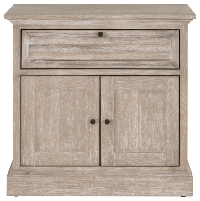 Eden 1-Drawer 2-Door Nightstand - Farmhouse - Nightstands And Bedside ...