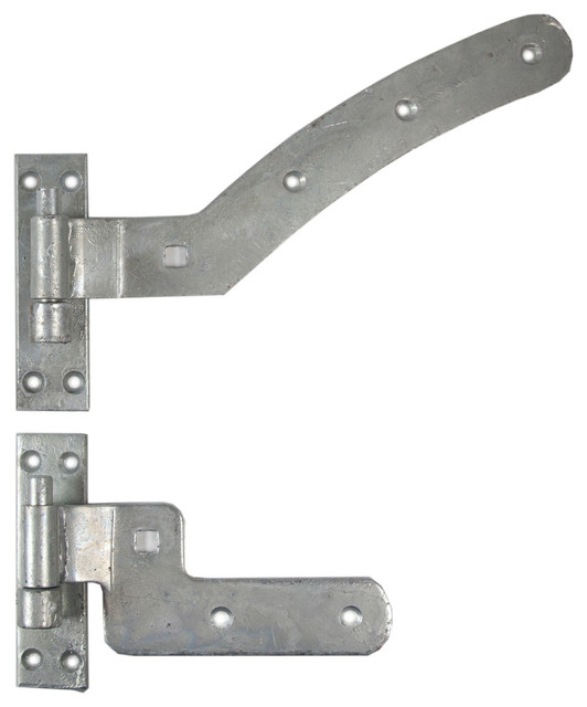 12" Curved Rail Hinge Kits, top and bottom hinge included Traditional