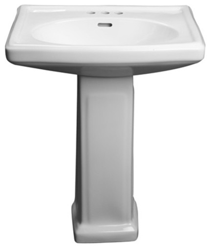 Proflo Pf14104 25 5 Centerset Lavatory Pedestal Sink Only